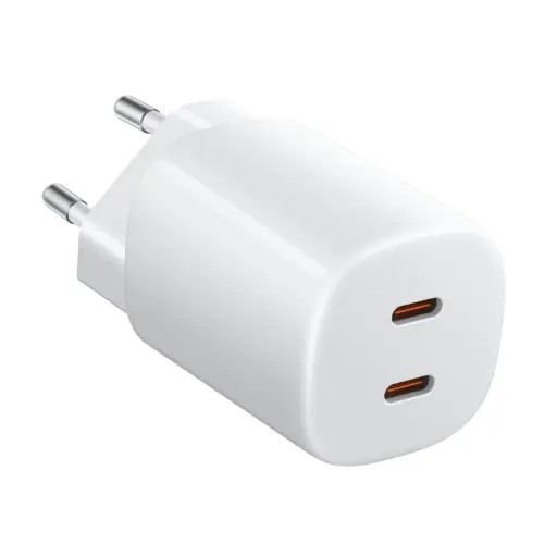 [6932554443955] Xiaomi Caricabatterie 2 Porte (2 USB-C) 45W Nano Turbo Charging White BHR087OEU