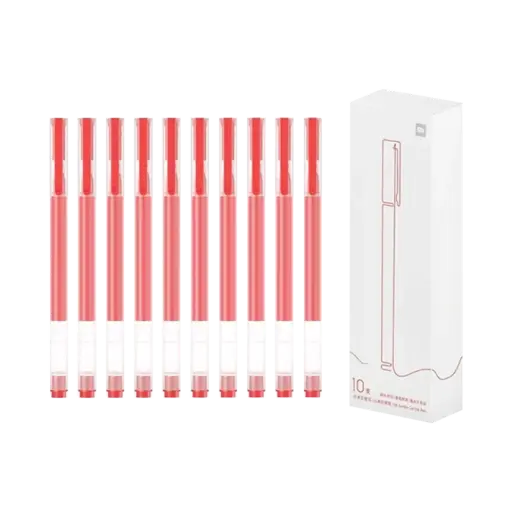 [6941812792308] Xiaomi Penna Gel Inchiostro Red Confezione 10 Pz BHR8863GL