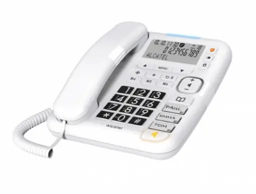 [3700601424294] Alcatel Telefono Fisso TMAX 70 White ATL1424294