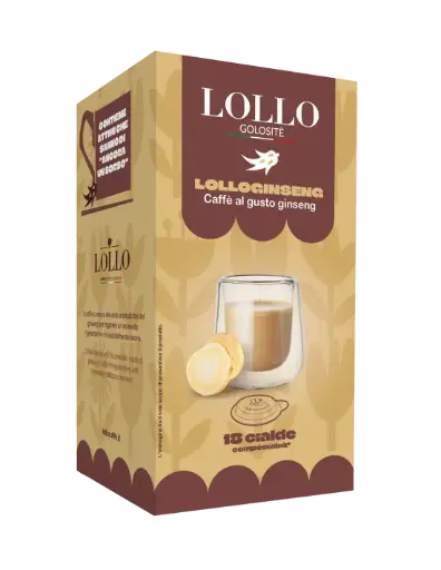 [8034097153457] Lollo Golositè Box Caffè in Cialde Gusto Ginseng 18 Pz