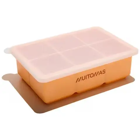 [8021735209898] Muitomas Vaschetta Per Cubetti Di Ghiaccio In Silicone Peach ICECUBESILPF