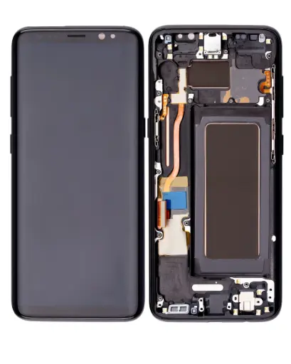 [19945] Samsung Display LCD S8 SM-G950F With Frame Black Refurbished