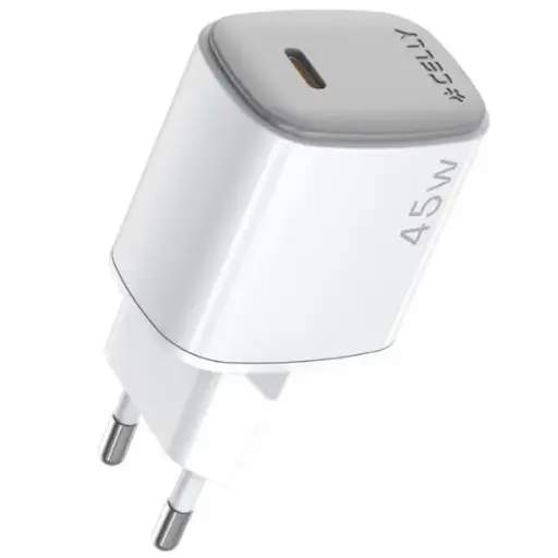 [8021735221401] Celly Caricabatterie 45W USB-C GaN White UPTC1USBC45WWH