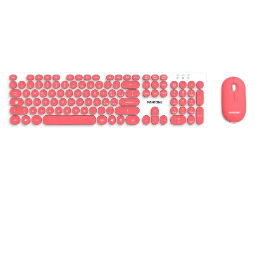 [4713213369692] Celly Pantone Kit Mouse And Keyboard Pink PT-MK004S