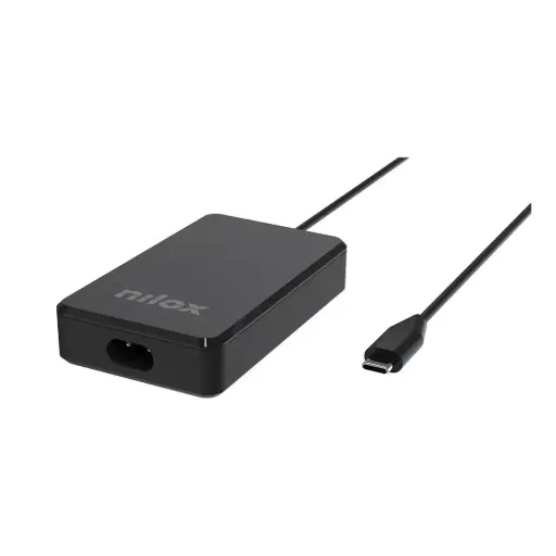 [8021735223566] Nilox Caricabatterie USB-C 65W GaN Universale Black NXPDCGAN65W