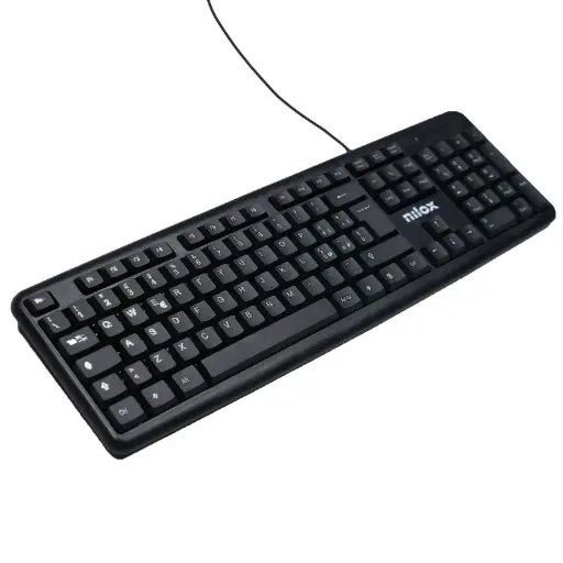 [8436556148613] Nilox Wired Keyboard Black NXKMIT0011