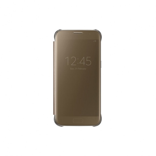 [8806088239835] Case Samsung S7 Clear View Cover gold EF-ZG930CFEGWW