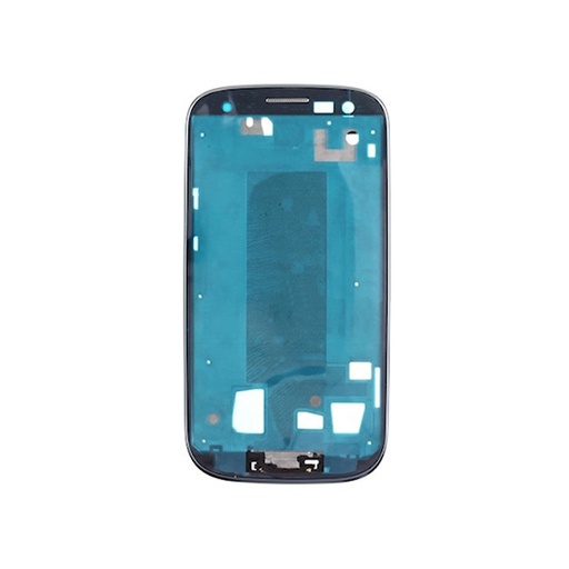 [2295] Front cover frame Samsung S3 I9300 blue con Flex