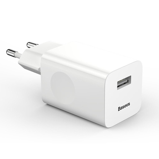 [6953156272446] Baseus Charger USB 24W Quick Charge 3.0 White CCALL-BX02