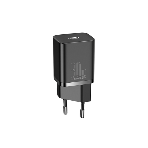 [6953156205062] Baseus Charger USB-C 30W Super-Si QC Black CCSUP-J01