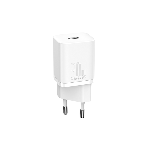 [6953156205079] Baseus Charger USB-C 30W Super-Si QC White CCSUP-J02
