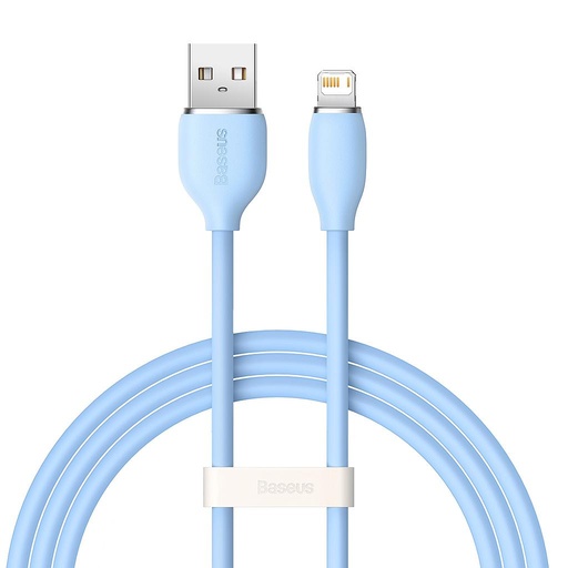 [6932172603786] Baseus Data Cable Lightning 2.4A 1.2mt Jelly Liquid Silica Gel blue CAGD000003