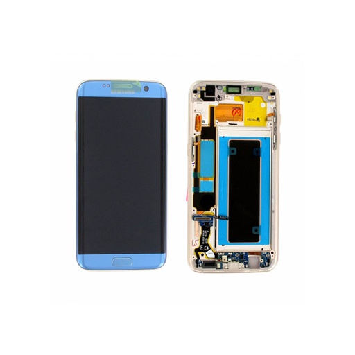 [2758] Samsung Display Lcd S7 Edge SM-G935F blue GH97-18533G GH97-18767G