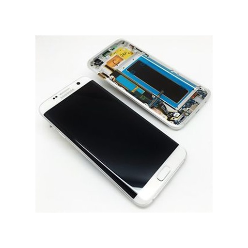 [2763] Samsung Display Lcd S7 Edge SM-G935F white GH97-18533D GH97-18767D