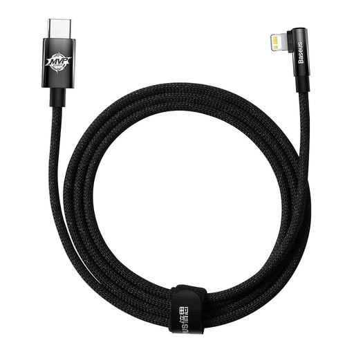 [6932172612375] Baseus Data Cable Type-C to Lightning 20W 2mt MVP 2 Elbow-shaped black CAVP000301