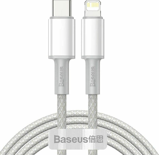 [6953156231955] Baseus Cavo Dati Type-C to Lightning 20W 2mt high density white CATLGD-A02