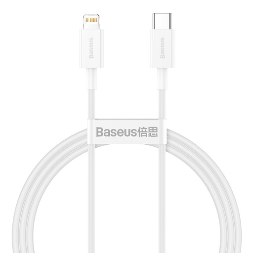 [6953156205369] Baseus Data Cable Type-C to Lightning (2m) 20W Superior Series White CATLYS-C02