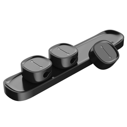 [6953156254978] Baseus Organizer for Cable Peas clip black ACWDJ-01