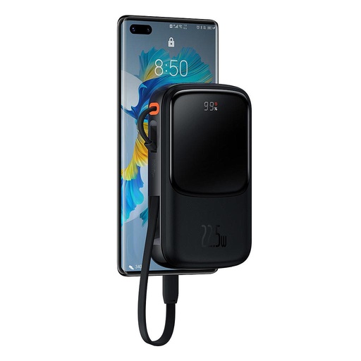 [6932172620677] Baseus power bank 20000 mAh 22.5W Qpow Pro with cable Type-C built-in black PPQD060301