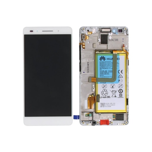 [2970] Huawei Display Lcd Honor 7 PLK-L01H white con Battery 02350MFQ