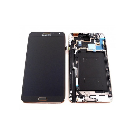 [3240] Samsung Display Lcd Note 3 GT-N9005 black gold GH97-15209F