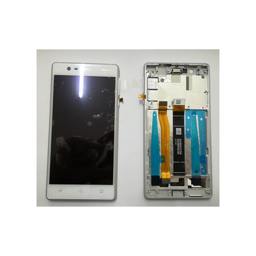 [5184] Display Lcd Nokia 3 TA-1020 TYPE B silver 20NE1SW0003 con frame
