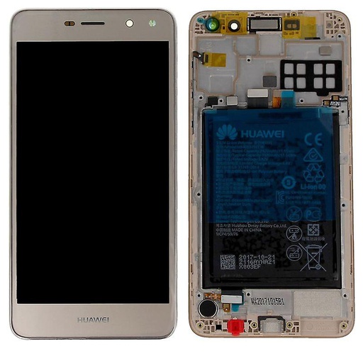 [3385] Huawei Display Lcd Y5 2017 Y6 2017 Nova Young gold with battery 02351DMF