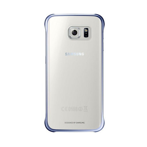 [8806086666848] Case Samsung S6 Edge Clear Cover blue EF-QG925BBEGWW