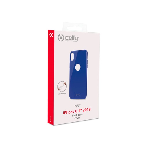 [8021735744047] Case Celly Apple iPhone Xr cover tpu blue GELSKIN998BL