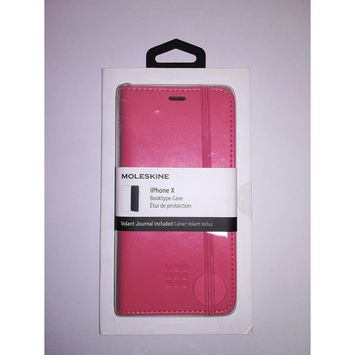 [8058341719138] Case Moleskine iPhone X booktype Case pink MO2CBPXD11