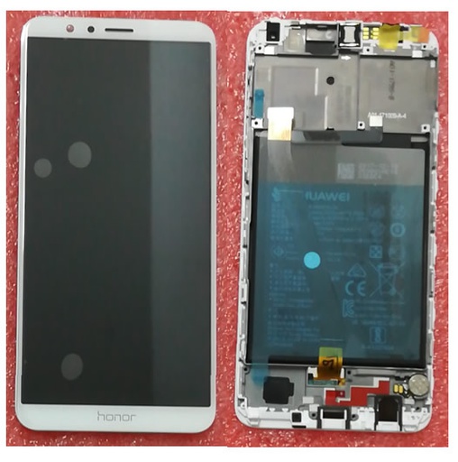 [5490] Huawei Display Lcd Honor 7X white con batteria 02351QBV