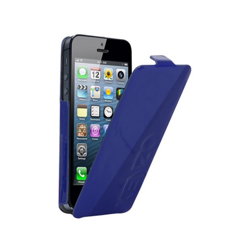 [3571211243373] Case Kenzo iPhone 5 flip cover blue