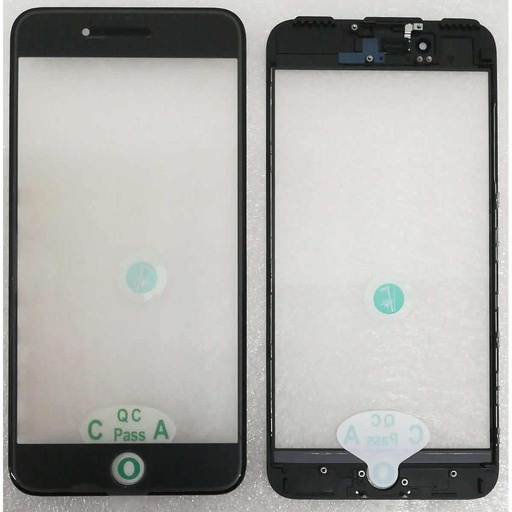 [5634] Vetro Lcd per iPhone 7 Plus black con frame e oca