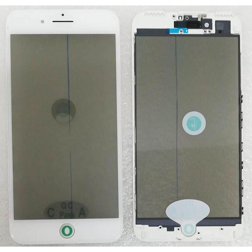 [5637] Glass Lcd for iPhone 7 Plus white con frame, oca e polarizer A72glapw0