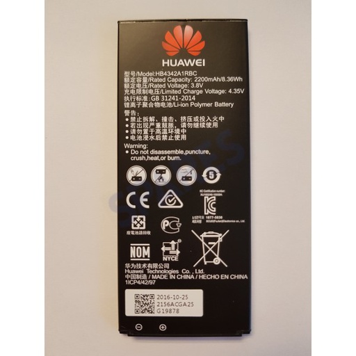 [6148] Huawei Battery service pack Y5II, Y6, Y6II Compact, Honor 4A HB4342A1RBC 24022156 24021834 24021985 24022104