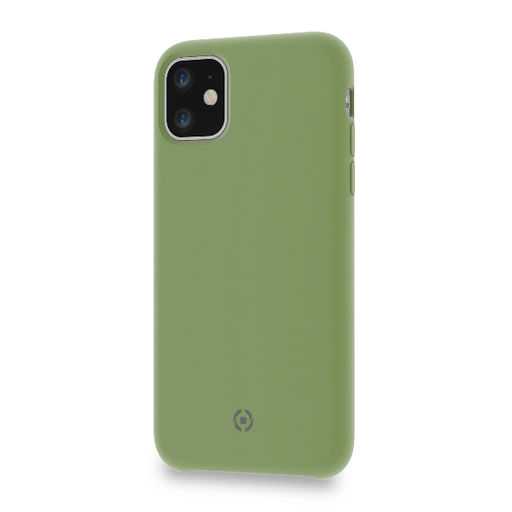 [8021735753377] Case Celly for iPhone 11 cover leaf green LEAF1001GN