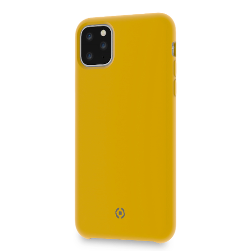 [8021735753438] Case Celly iPhone 11 pro Max cover leaf yellow LEAF1002YL