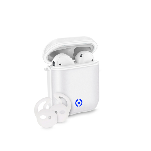 [8021735756590] Case Celly per Apple AirPods white con archetti sportivi glacier AIRCASEGLACWH