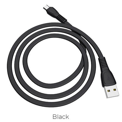 [6931474711670] Hoco data cable micro USB X40 noah 2.4A 1mt black