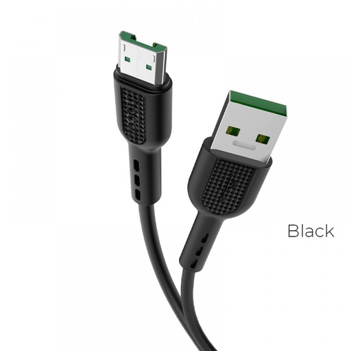 [6931474709141] Hoco Cavo Dati micro USB X33 4A 1mt fast Caricabatterie black