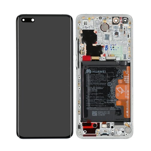 [7554] Huawei Display Lcd P40 Pro white with battery 02353PJK