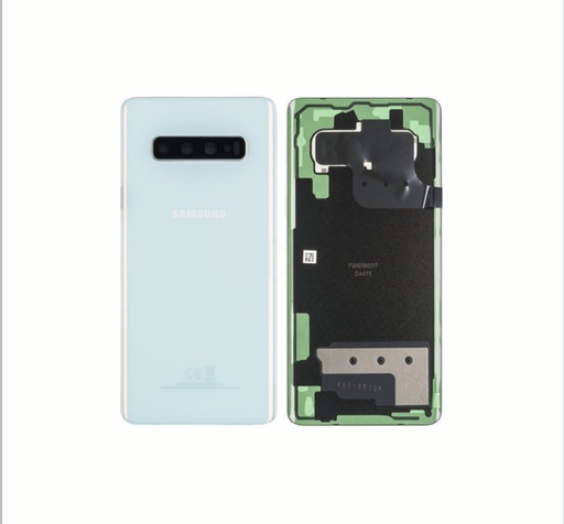 [7609] Samsung Back Cover S10 Plus SM-G975F prism white GH82-18406F