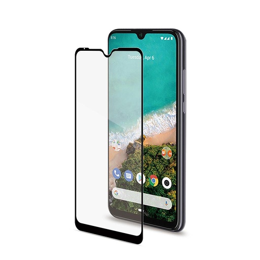 [8021735754176] Celly Tempered Glass For Xiaomi Mi A3 Full Glass Black FULLGLASS873BK