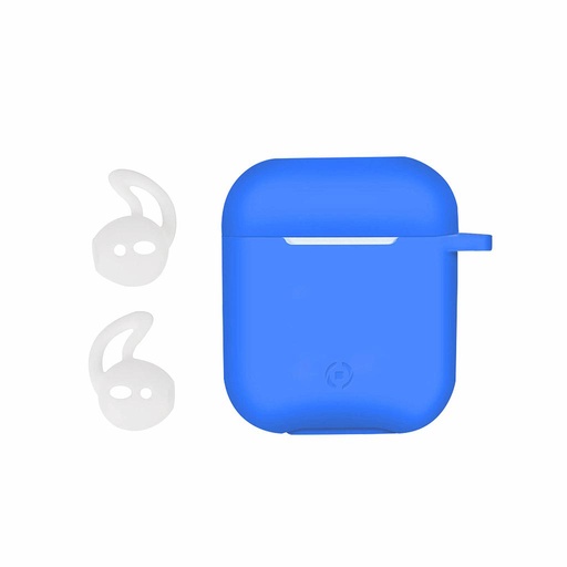 [8021735746355] Celly Custodia AirPods con Archetti Sportivi Blue AIRCASEBL